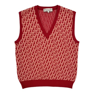Dior Red Logo Sweater Vest