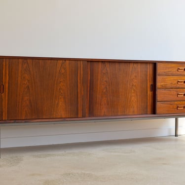 Mid Century Modern Scandinavian Long Rosewood Credenza by Top Form 