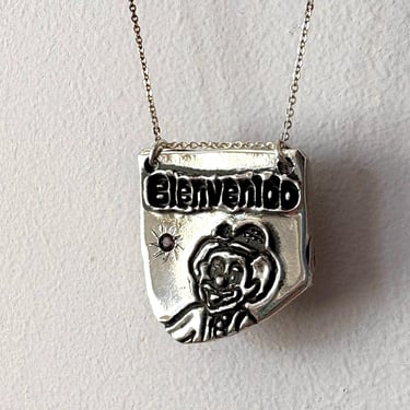 Clown Pendant - Handmade in Sterling Silver Bienvenido 