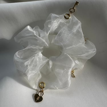 Custom Chandelier Charm Scrunchie