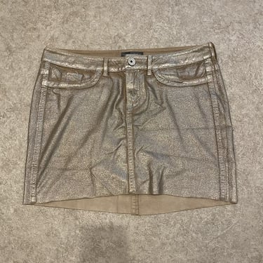 Silver Shimmer Guess Mini Skirt