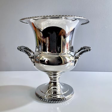 Vintage Champagne Bucket, Wine Chiller, Orchid Pot, Centerpiece, Trophy, Barware, Loving Cup - Silver Plate, Ice Bucket, Home Decor 