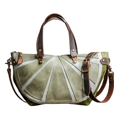 The LIMITED RUN Lime Slice Leather Bag | Handmade with LOVE in Asheville | Crossbody Purse with Zipper 