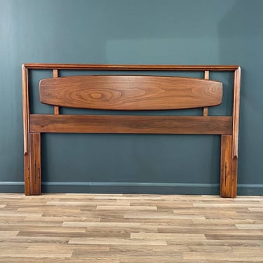 Mid-Century Modern Sculpted Walnut Headboard by Lane, c.1960’s 