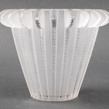 Lalique &quot;Royat&quot; Crystal Vase