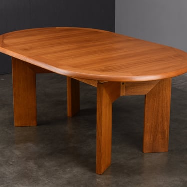 Restored Skovby Teak Danish Modern Oval Dining Table 