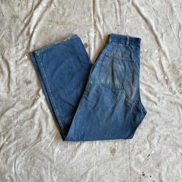 Size 29x30 Vintage 1940s 1950s US Navy Dungarees Denim Jeans 2264 