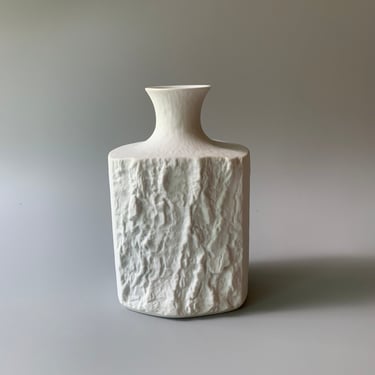 MCM Bareuther Waldsassen Bavaria Textured Bisque Porcelain Vase 