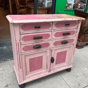 Nostalgic in Pink | Antique Pink Pine Chest 