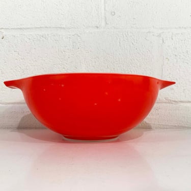 Vintage Pyrex Cinderella Bowl Red Friendship 4 Quart 444 Dish Mid-Century Retro Oven USA Ovenware Mixing Baking Cooking 1970s 