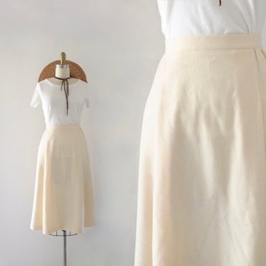imperfect ivory wool skirt - 27.5 