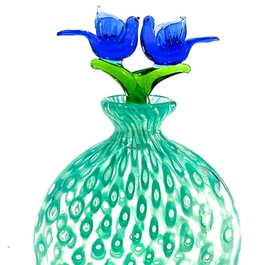 VINTAGE: Royal Limited Crystal Perfume Bottle - Dove Art Glass - Collectible Perfume Bottle - Bathroom & Vanity Decor - SKU 24-C-00034971 