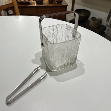 Japanese Hoya ice bucket and tongs