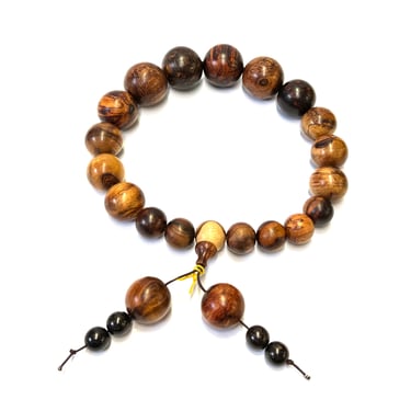 Chinese Huanghuali Rosewood Beads Hand Rosary Praying Bracelet ws2411E 