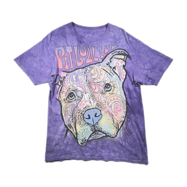 Vintage Pitbull T-Shirt Luv Animal Distressed