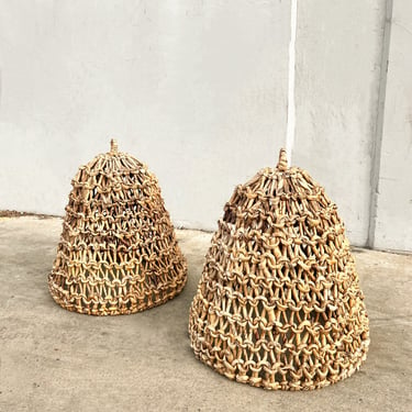 Woven Natural Hyacinth Rope Pendant Light 1pc 