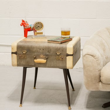 Suitcase Whimsical End Table