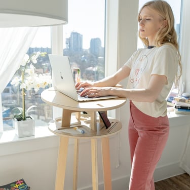 Standing Desk - Small Desk - Stand Desk - Home Office Desk - Small Space Desk - Sit Stand Desk - Modern Desk - Desk For Standing 