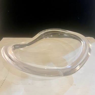 Pristine Mid-Century Biomorphic Lucite Catch-it-all Bowl Attributed To Ritts