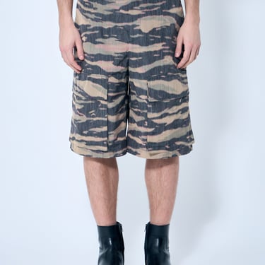 Jil Sander Men Belted Camo Shorts