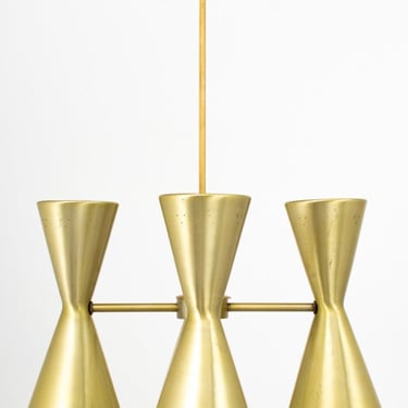 Mid-Century Modern Hourglass Form Chandelier