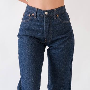 Vintage 90s LEVIS Indigo Wash 501 High Waisted Jeans New w/ Tags | Made in USA | Size 28x34 | 1990s LEVIS Boho High Waisted Indigo Denim 