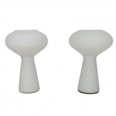 Pair of Lisa Johansson Pape Blown Glass Lamps