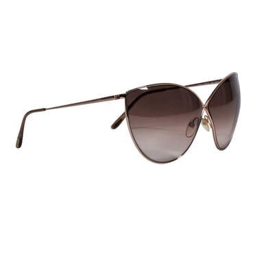 Tom Ford - Brown Lens w/ Gold Thin Frame Sunglasses