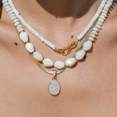 Mother of Pearl Pikake Necklace - Mauloa 