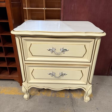 French Provincial Style Two-Drawer Night Stand