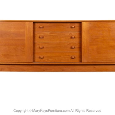 Mid-Century Teak Danish Modern Credenza Sideboard 