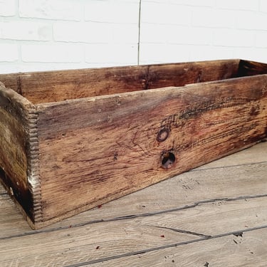Antique Goodell Pratt Company Wood Miter Storage Shipping Box 