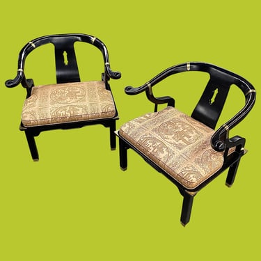LOCAL PICKUP ONLY ———— Vintage Century Furniture Lacquered Chair Set 
