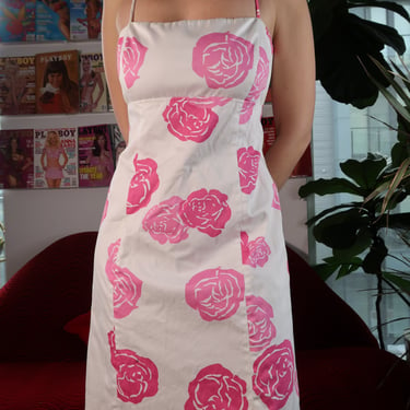 Vintage Pink Rose Dress