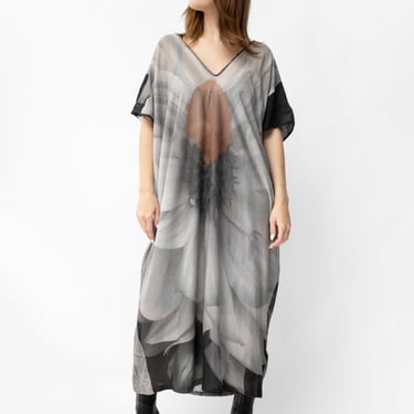Flower and Door Printed Jersey Tube Dress