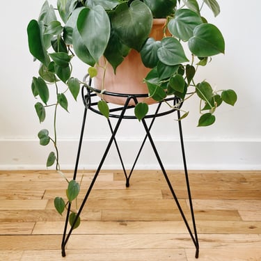 Black Vintage Plant Stand