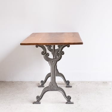 Wood & Iron Bistro Table