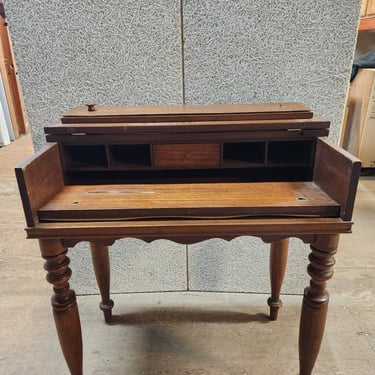 Small Vintage Secretary Desk 32 x 34 x 19.125