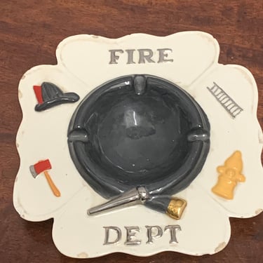 1970s Fire Department Ashtray 