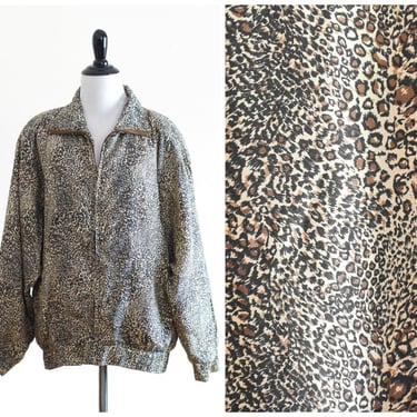 Silk animal print bomber jacket 