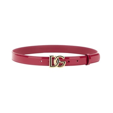 Dolce & Gabbana Women Belt With Logo Buckle