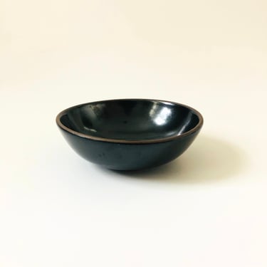 Vintage Heath Ceramics Black Pottery Bowl 