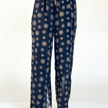 Silk Medallions Easy Pants (L)