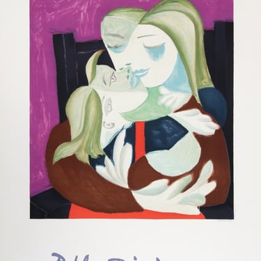 Femme et Enfant Enlaces by Pablo Picasso, Lithograph, 1979-1982 