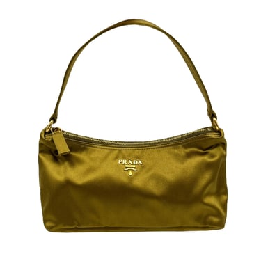 Prada Gold Logo Shoulder Bag