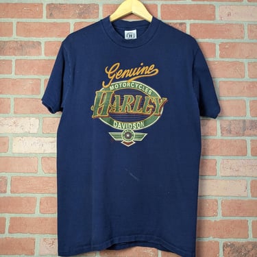 Vintage 90s Double Sided Harley Davidson Motorcycles ORIGINAL Biker Tee - Large 