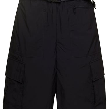 Off-White Off White Man's Indust Cargo Bermuda Shorts With Belt