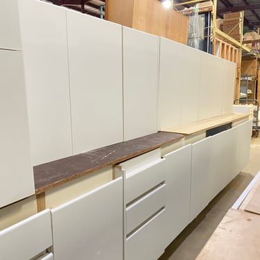 15 Piece Set of Laminate Kitchen Cabinets without Hardware by Downsview Kitchens