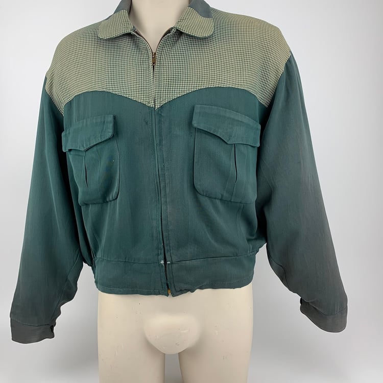 ジャケット・アウター 50s vintage Rayon gabardine jacket Vintage Rayon Gabardine Jacket [Pebble Beach] [Early 1950s