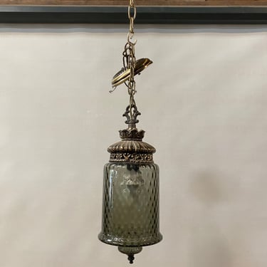 Moe Lighting Vintage Dimpled Glass Pendant (2 Available)